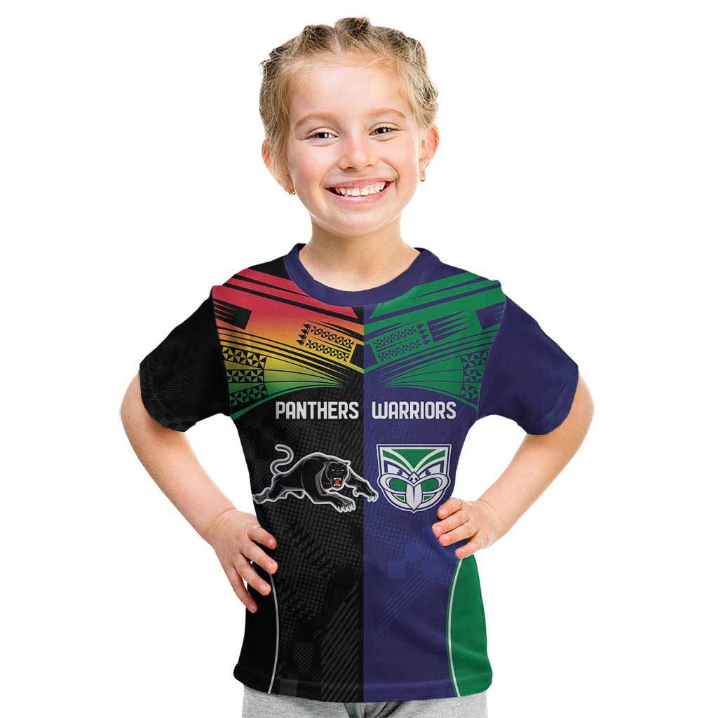 Custom Warriors-Panthers Kid T Shirt Together Sporty Style