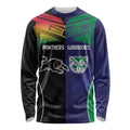 Custom Warriors-Panthers Long Sleeve Shirt Together Sporty Style
