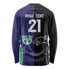 Custom Warriors-Panthers Long Sleeve Shirt Together Sporty Style