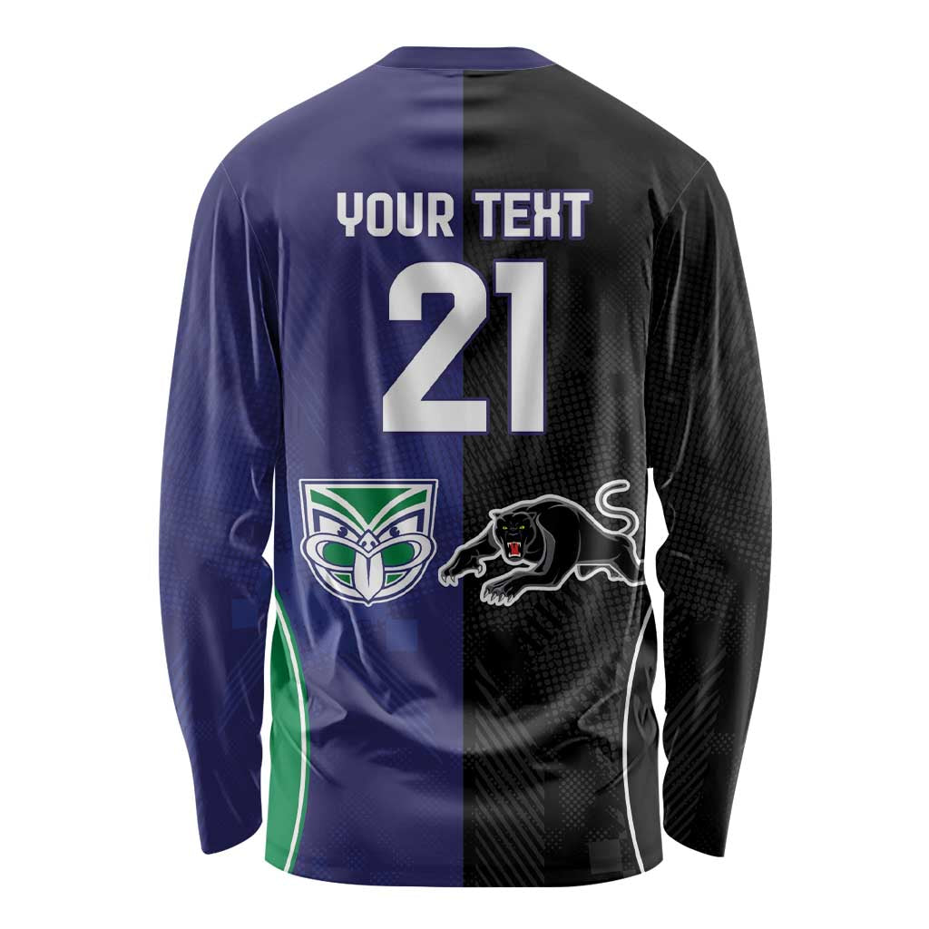 Custom Warriors-Panthers Long Sleeve Shirt Together Sporty Style