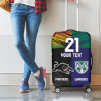 Custom Warriors-Panthers Luggage Cover Together Sporty Style