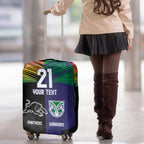Custom Warriors-Panthers Luggage Cover Together Sporty Style