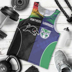 Custom Warriors-Panthers Men Tank Top Together Sporty Style