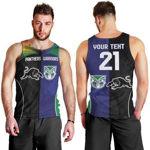 Custom Warriors-Panthers Men Tank Top Together Sporty Style