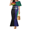 Custom Warriors-Panthers Mermaid Dress Together Sporty Style