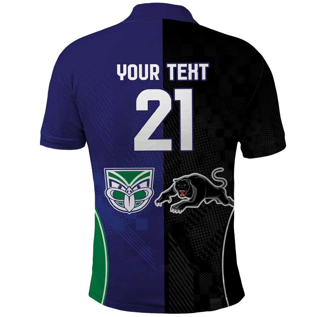 Custom Warriors-Panthers Polo Shirt Together Sporty Style
