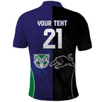 Custom Warriors-Panthers Polo Shirt Together Sporty Style