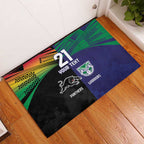 Custom Warriors-Panthers Rubber Doormat Together Sporty Style