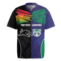 Custom Warriors-Panthers Rugby Jersey Together Sporty Style