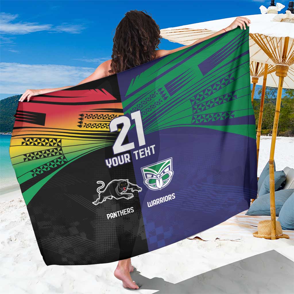 Custom Warriors-Panthers Sarong Together Sporty Style