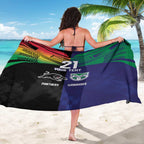 Custom Warriors-Panthers Sarong Together Sporty Style