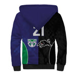 Custom Warriors-Panthers Sherpa Hoodie Together Sporty Style