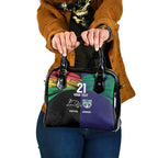 Custom Warriors-Panthers Shoulder Handbag Together Sporty Style