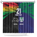 Custom Warriors-Panthers Shower Curtain Together Sporty Style