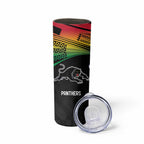 Custom Warriors-Panthers Skinny Tumbler Together Sporty Style