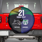 Custom Warriors-Panthers Spare Tire Cover Together Sporty Style