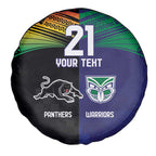 Custom Warriors-Panthers Spare Tire Cover Together Sporty Style