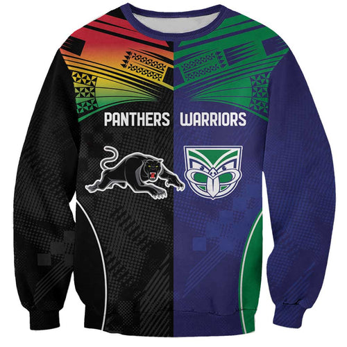 Custom Warriors-Panthers Sweatshirt Together Sporty Style