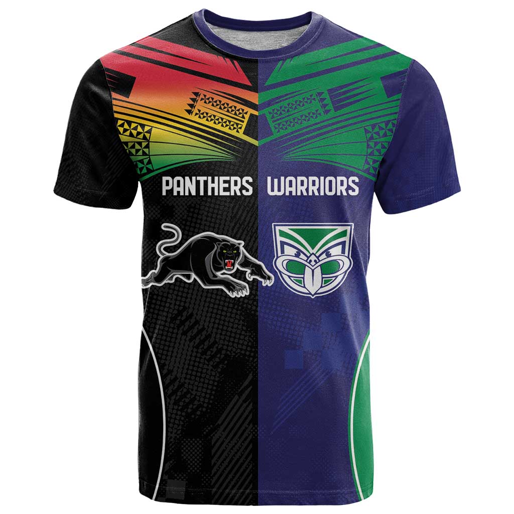 Custom Warriors-Panthers T Shirt Together Sporty Style