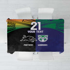 Custom Warriors-Panthers Tablecloth Together Sporty Style