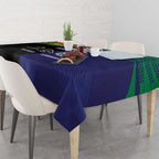 Custom Warriors-Panthers Tablecloth Together Sporty Style