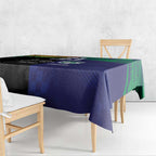 Custom Warriors-Panthers Tablecloth Together Sporty Style