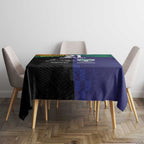 Custom Warriors-Panthers Tablecloth Together Sporty Style
