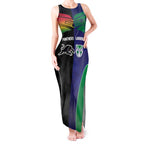 Custom Warriors-Panthers Tank Maxi Dress Together Sporty Style