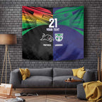 Custom Warriors-Panthers Tapestry Together Sporty Style