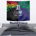 Custom Warriors-Panthers Tapestry Together Sporty Style