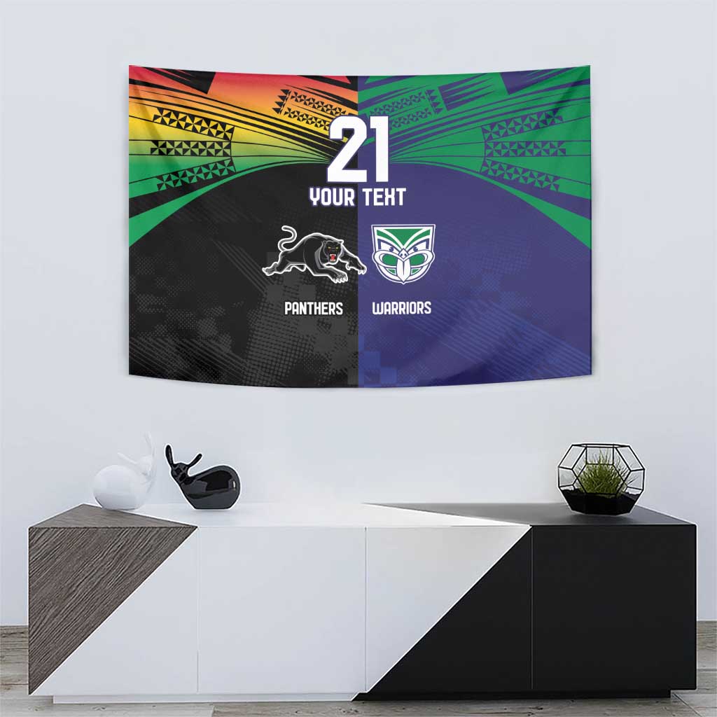 Custom Warriors-Panthers Tapestry Together Sporty Style