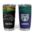Custom Warriors-Panthers Tumbler Cup Together Sporty Style