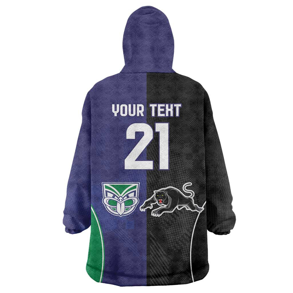 Custom Warriors-Panthers Wearable Blanket Hoodie Together Sporty Style