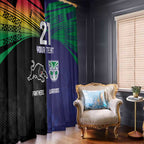 Custom Warriors-Panthers Window Curtain Together Sporty Style
