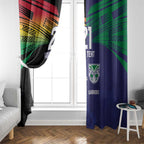 Custom Warriors-Panthers Window Curtain Together Sporty Style
