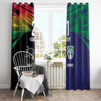 Custom Warriors-Panthers Window Curtain Together Sporty Style