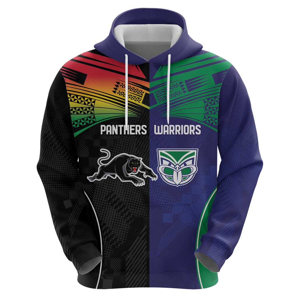 Custom Warriors-Panthers Zip Hoodie Together Sporty Style