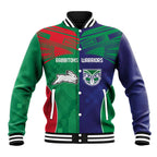 Custom Warriors-Rabbitohs Baseball Jacket Together Sporty Style
