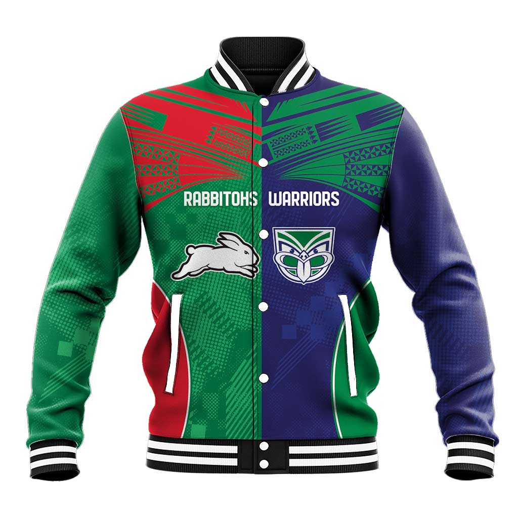 Custom Warriors-Rabbitohs Baseball Jacket Together Sporty Style
