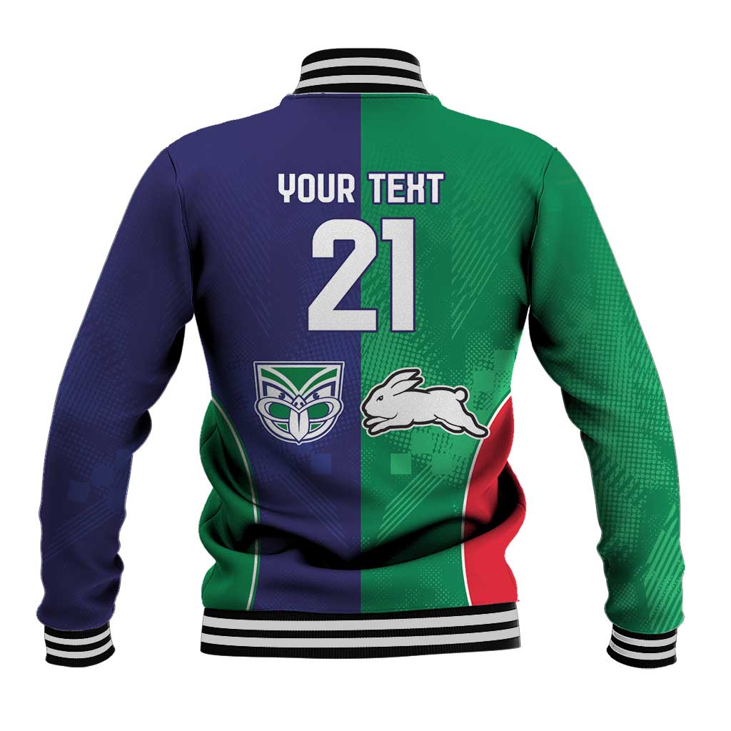 Custom Warriors-Rabbitohs Baseball Jacket Together Sporty Style