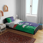 Custom Warriors-Rabbitohs Bedding Set Together Sporty Style