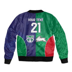 Custom Warriors-Rabbitohs Bomber Jacket Together Sporty Style