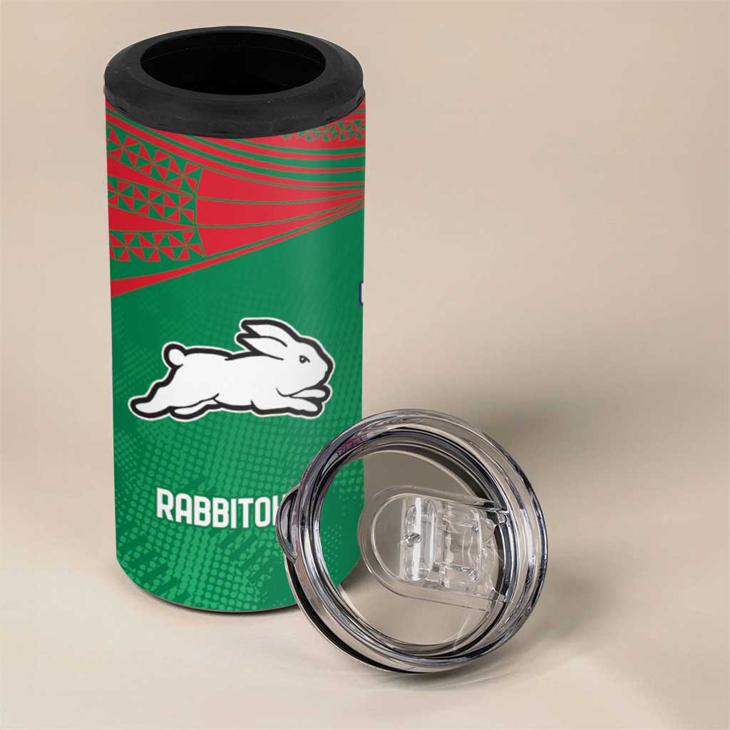 Custom Warriors-Rabbitohs 4 in 1 Can Cooler Tumbler Together Sporty Style