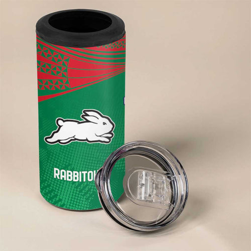 Custom Warriors-Rabbitohs 4 in 1 Can Cooler Tumbler Together Sporty Style