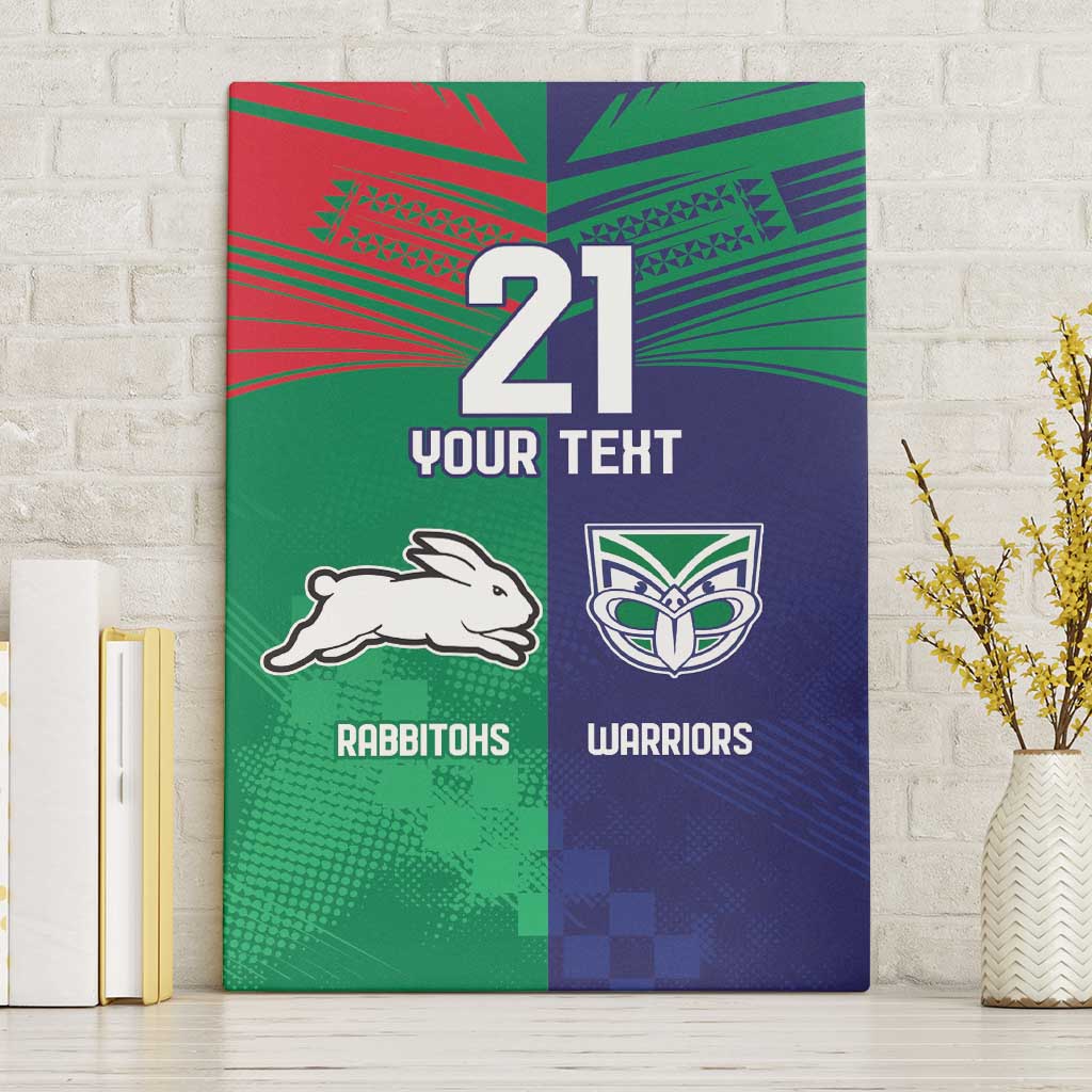 Custom Warriors-Rabbitohs Canvas Wall Art Together Sporty Style