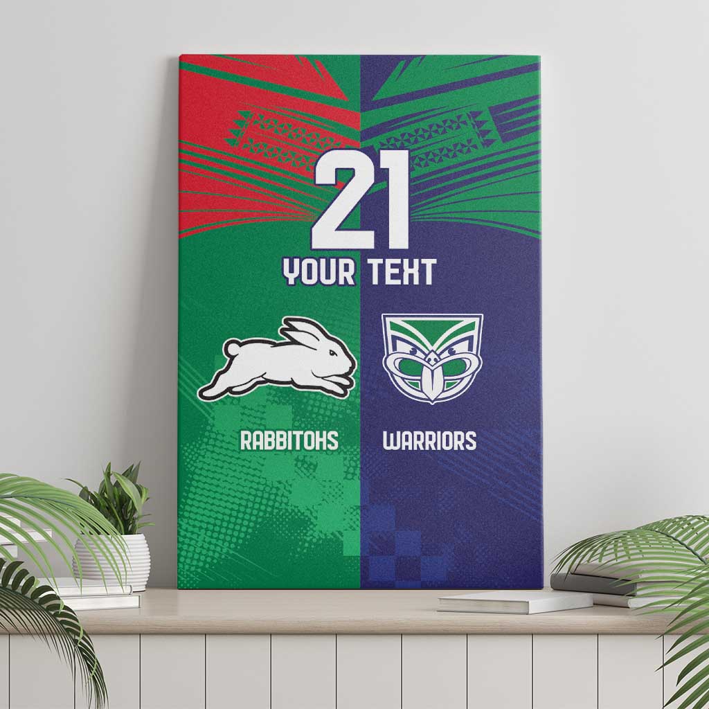 Custom Warriors-Rabbitohs Canvas Wall Art Together Sporty Style