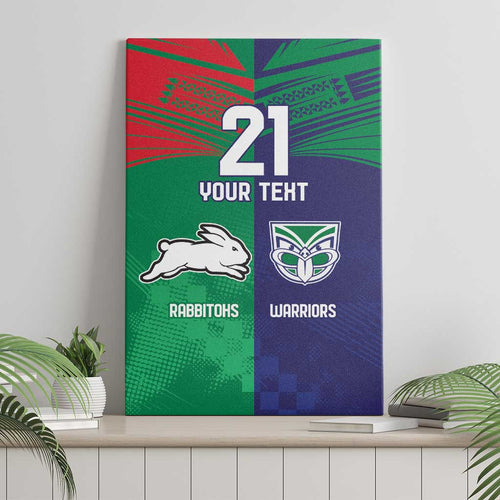 Custom Warriors-Rabbitohs Canvas Wall Art Together Sporty Style