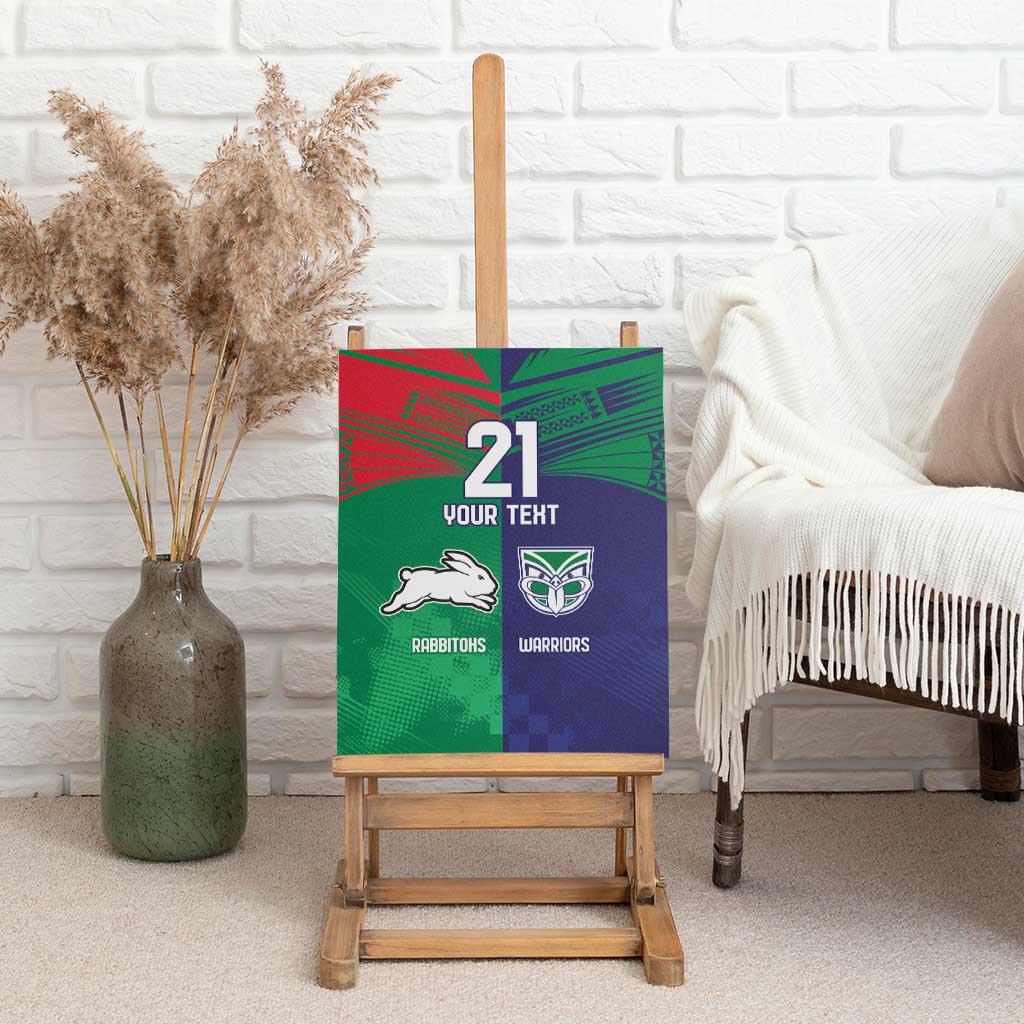 Custom Warriors-Rabbitohs Canvas Wall Art Together Sporty Style