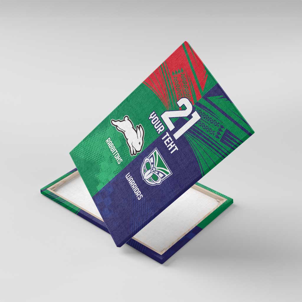 Custom Warriors-Rabbitohs Canvas Wall Art Together Sporty Style