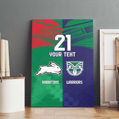 Custom Warriors-Rabbitohs Canvas Wall Art Together Sporty Style
